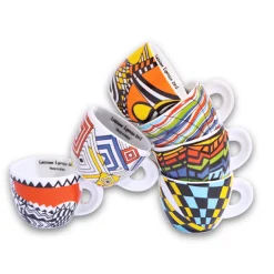 Ancap cappuccino kopjes Arlecchino set van 6
