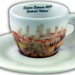ANCAP Cappuccino kopjes Contrade italiane set van 6