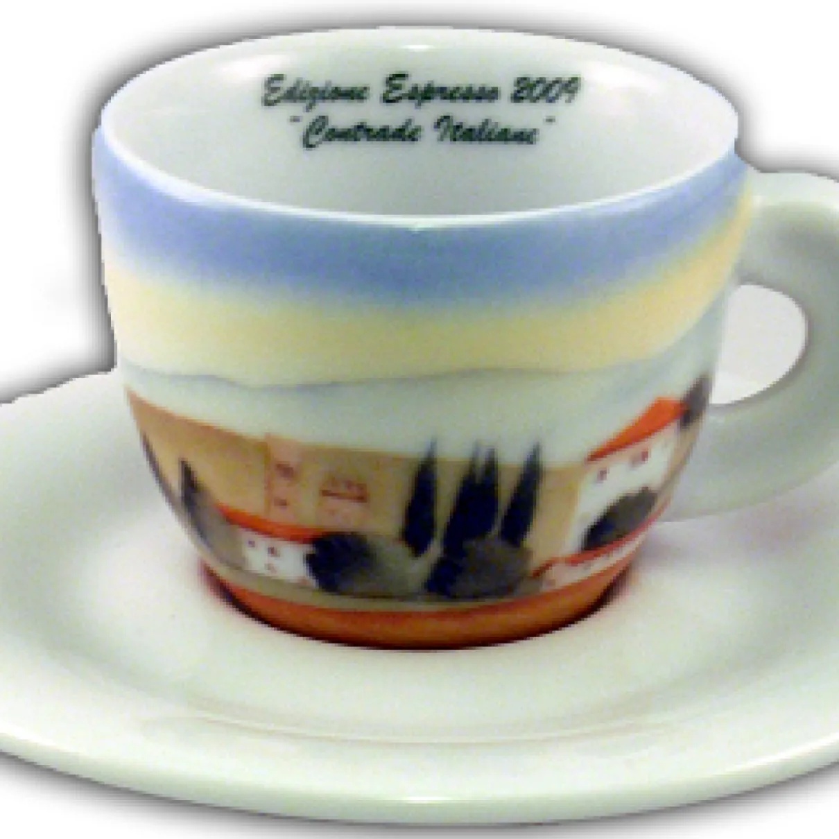 ANCAP Cappuccino kopjes Contrade italiane set van 6