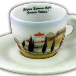 ANCAP Cappuccino kopjes Contrade italiane set van 6