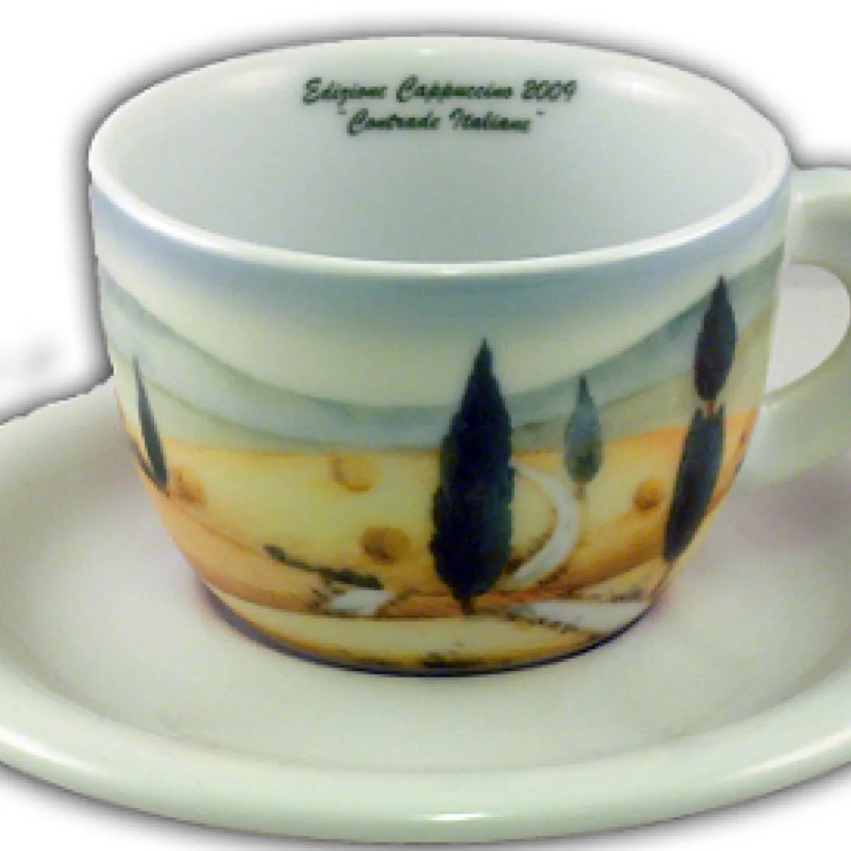 ANCAP Cappuccino kopjes Contrade italiane set van 6