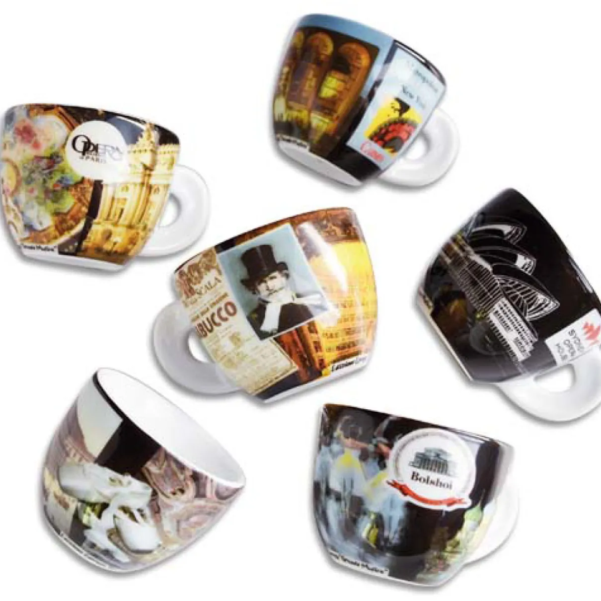 Ancap cappuccinokopjes Grande Musica - set van 6