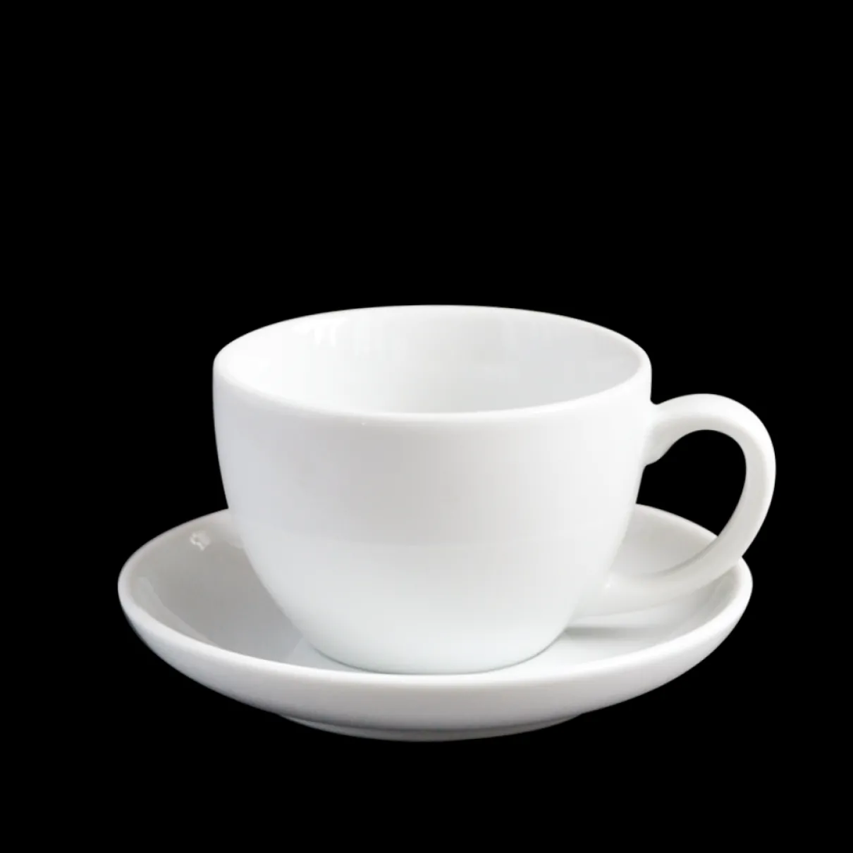 Ancap Open large Cappuccino - kop en schotel - 260cc - Wit
