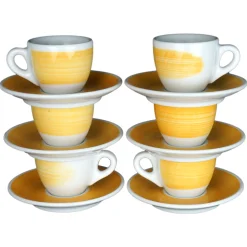 Ancap Verona espressokopjes 75ml - Hand Painted - set van 6