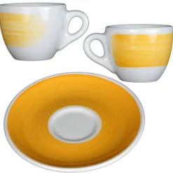 Ancap Verona espressokopjes 75ml - Hand Painted - set van 6