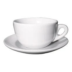 Ancap Verona large Cappuccino - kop en schotel - 260cc - Wit