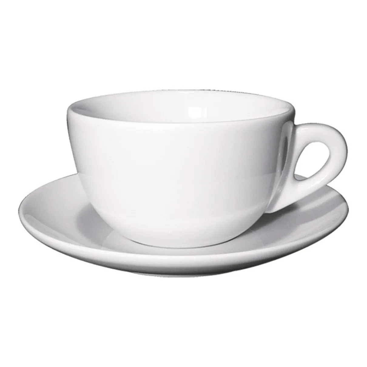 Ancap Verona large Cappuccino - kop en schotel - 260cc - Wit