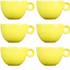 Cappuccinokopjes - 200ml - Mosterdman - 6 gele kopjes