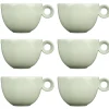 Cappuccinokopjes - 200ml - Mosterdman - 6 grijze kopjes