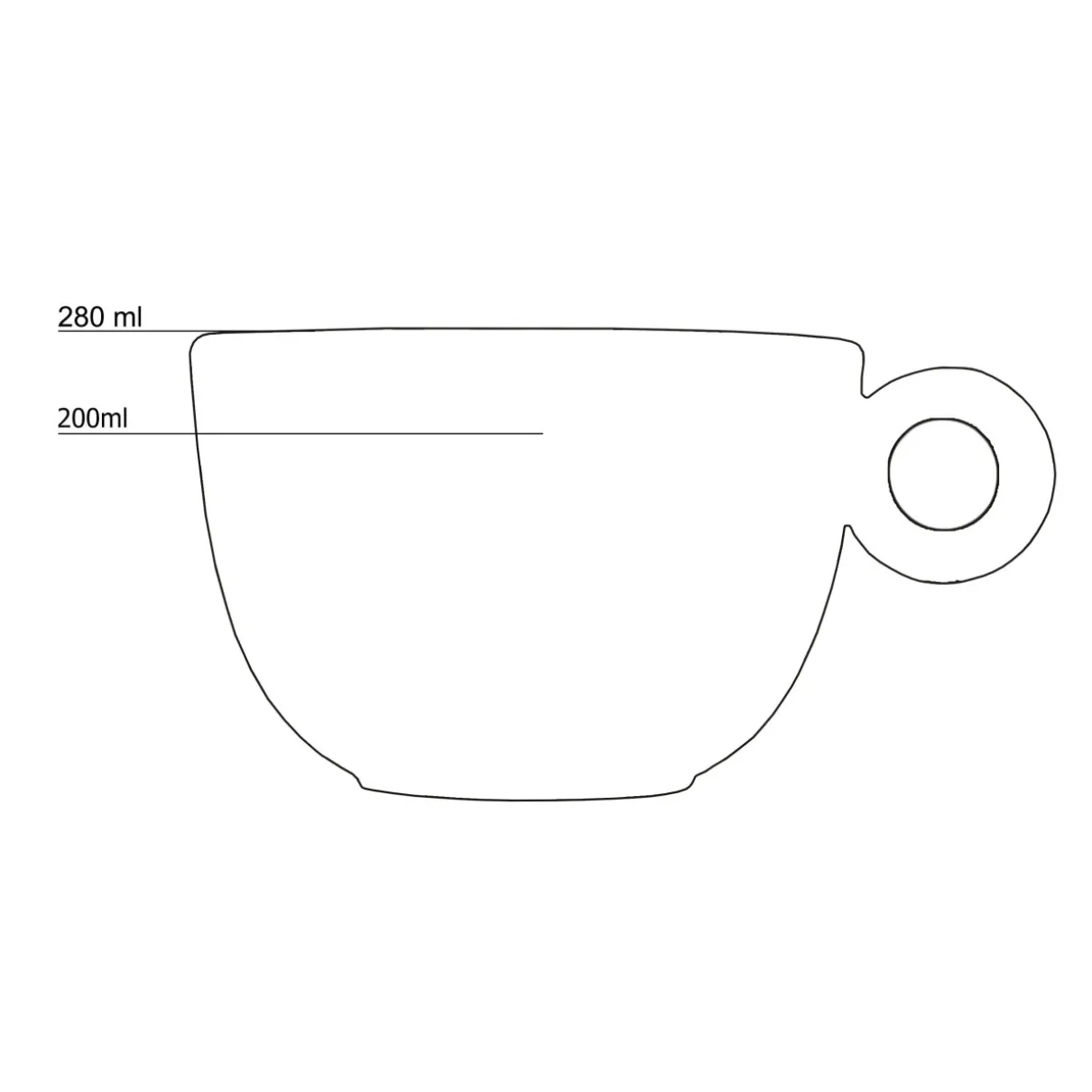 Cappuccinokopjes - 200ml - Mosterdman - 6 groene kopjes