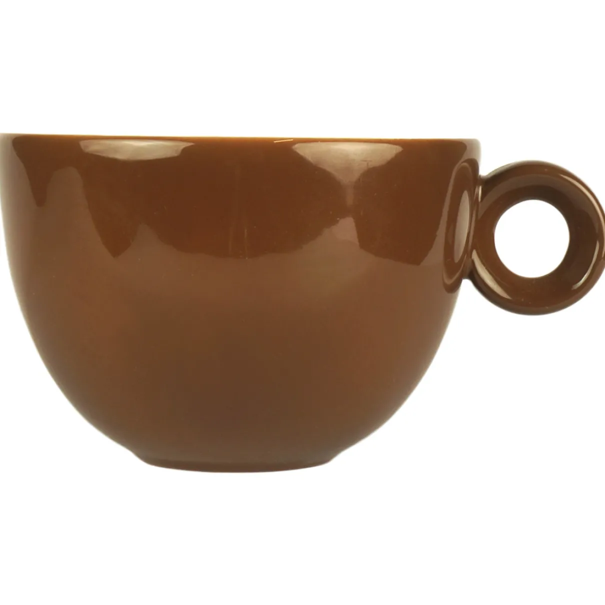 Cappuccinokopjes - 200ml - Mosterdman - 6 bruine kopjes
