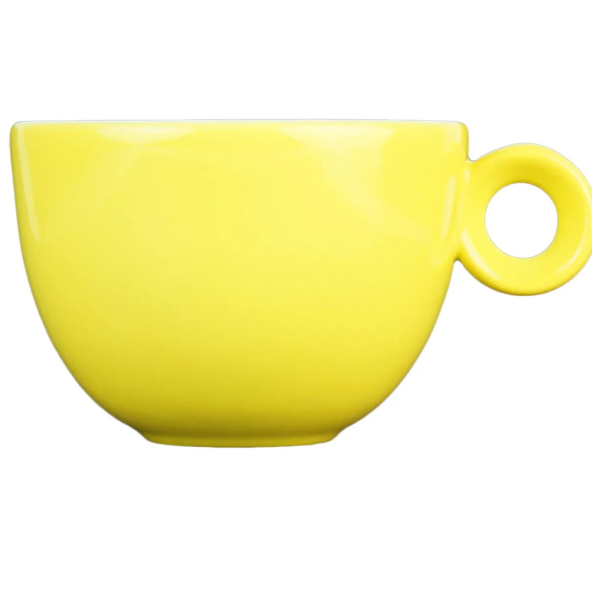 Cappuccinokopjes - 200ml - Mosterdman - 6 gele kopjes