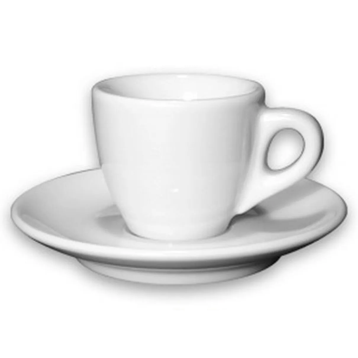 d'Ancap Palermo espresso - kop en schotel - Wit
