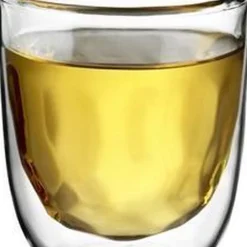 2 Dubbelwandige espressoglazen 75ml Metal