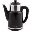 Dubbelwandige waterkoker met temperatuurregeling - Pure Kettle Zwart