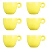 Espressokopjes - Geel - 80ml - Mosterdman - set van 6