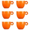 Espressokopjes - Oranje - 80ml - Mosterdman - set van 6
