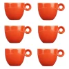 Espressokopjes - Rood - 80ml - Mosterdman - set van 6