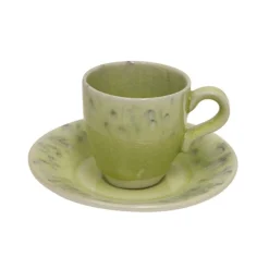 6 Espressokoppen en schotel - Costa Nova Madeira - Lemon - 80ml