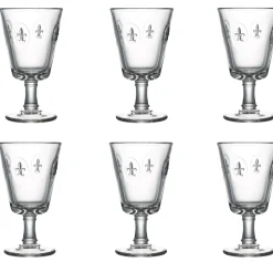 Glas op voet - La Rochere - Fleur de lys - 240ml - set van 6