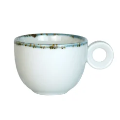 Koffiekopje - 150ml - Mosterdman - Wit peacefull