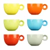 Koffiekopjes - 150ml - Mosterdman - 6 kopjes - regenboog