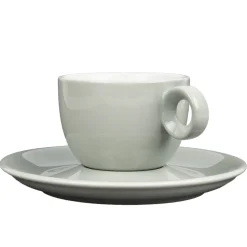 Koffiekopjes - 150ml - Mosterdman - 6 kopjes met schotel regenboog