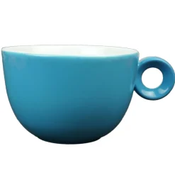Large cappuccino - Caffé Latte kop - 320ml - Mosterdman - Blauw
