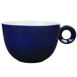 Large cappuccino - Caffé Latte kop - 320ml - Mosterdman - Donker Blauw