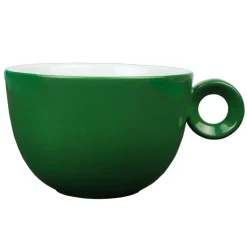 Large cappuccino - Caffé Latte kop - 320ml - Mosterdman - Donker groen