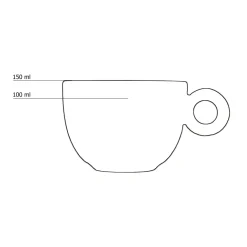 Mosterdgeel koffiekopje - 150ml - Mosterdman