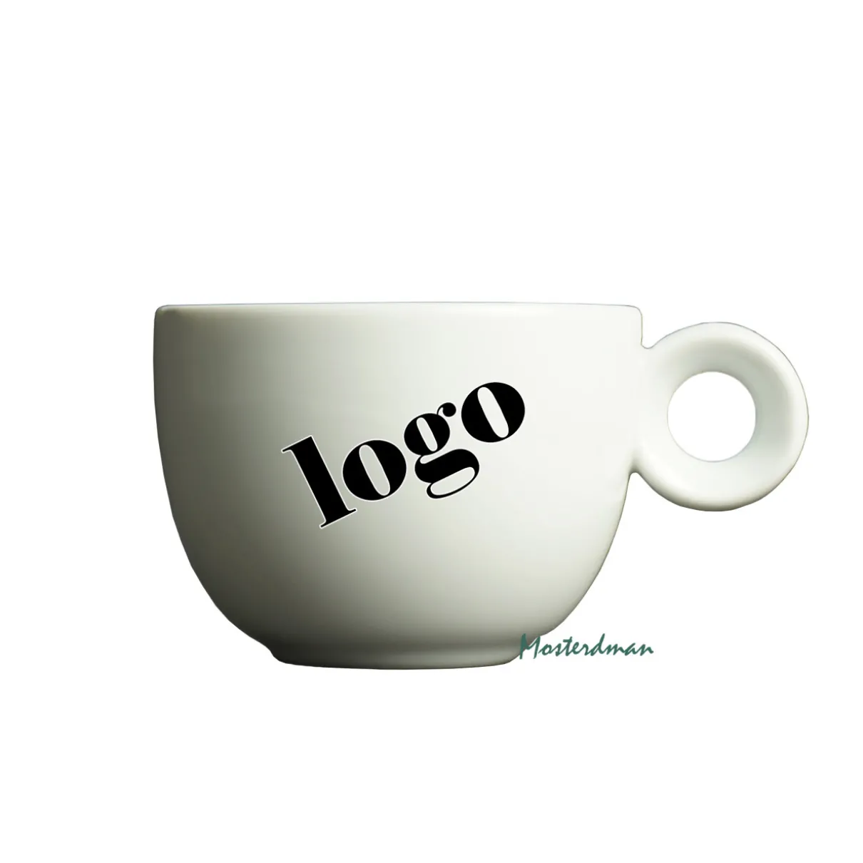Mosterdman koffiekopje bedrukt met logo