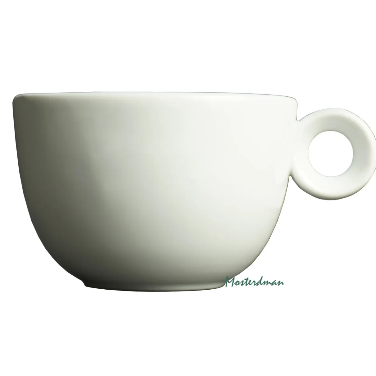 Mosterdman porselein - Large cappuccinokop 320ml - Kop - Wit