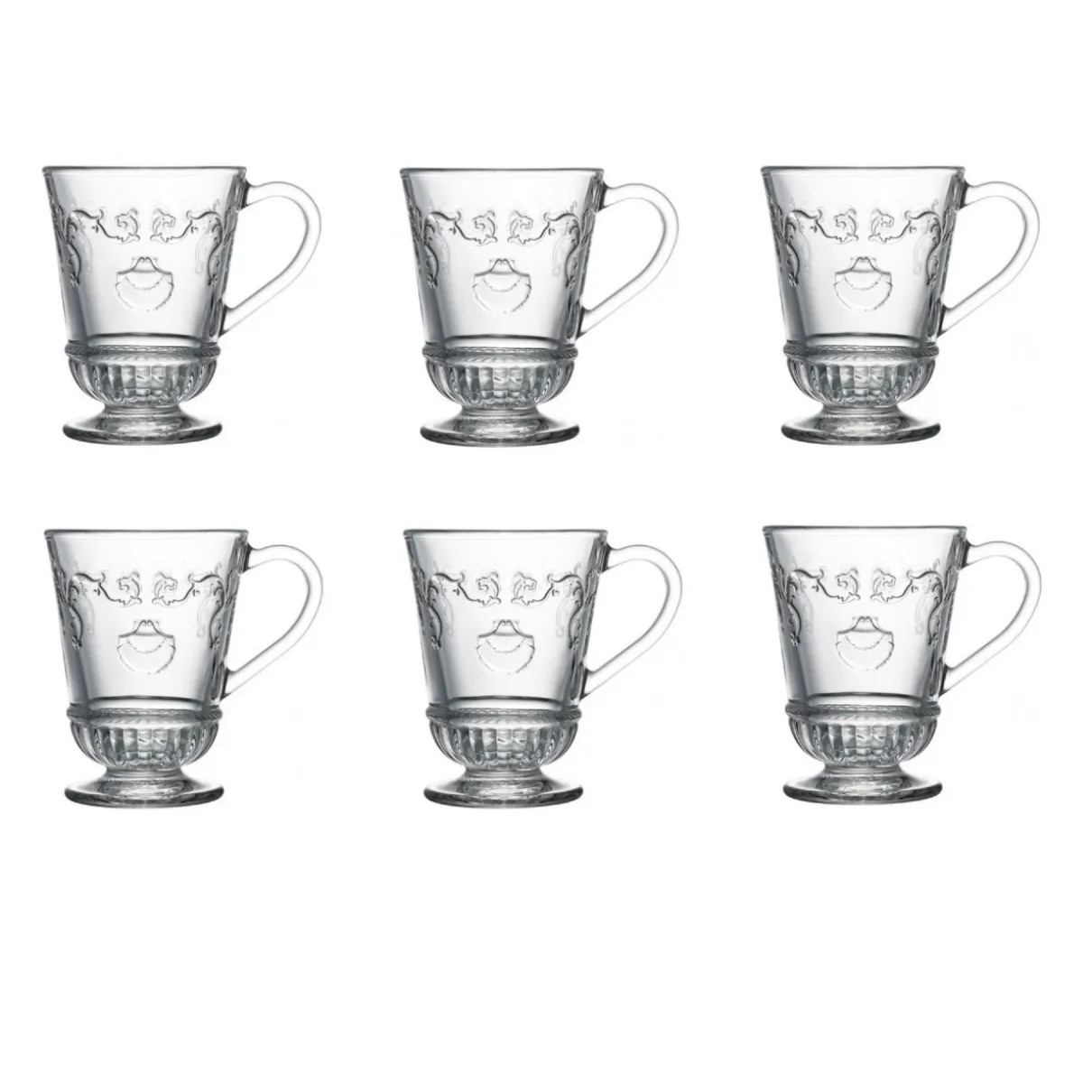 Theeglas - La Rochère Versailles mug - 270ml - set van 6