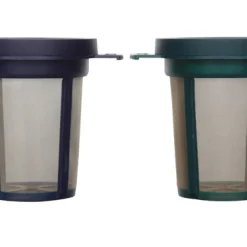 Theezeef met druppelvanger - set van 2 - Finum - Donker blauw/Donker groen