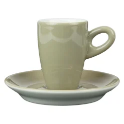 Walkure alta espressokopjes met schotel grijs