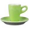 Walkure alta espressokopjes met schotel groen