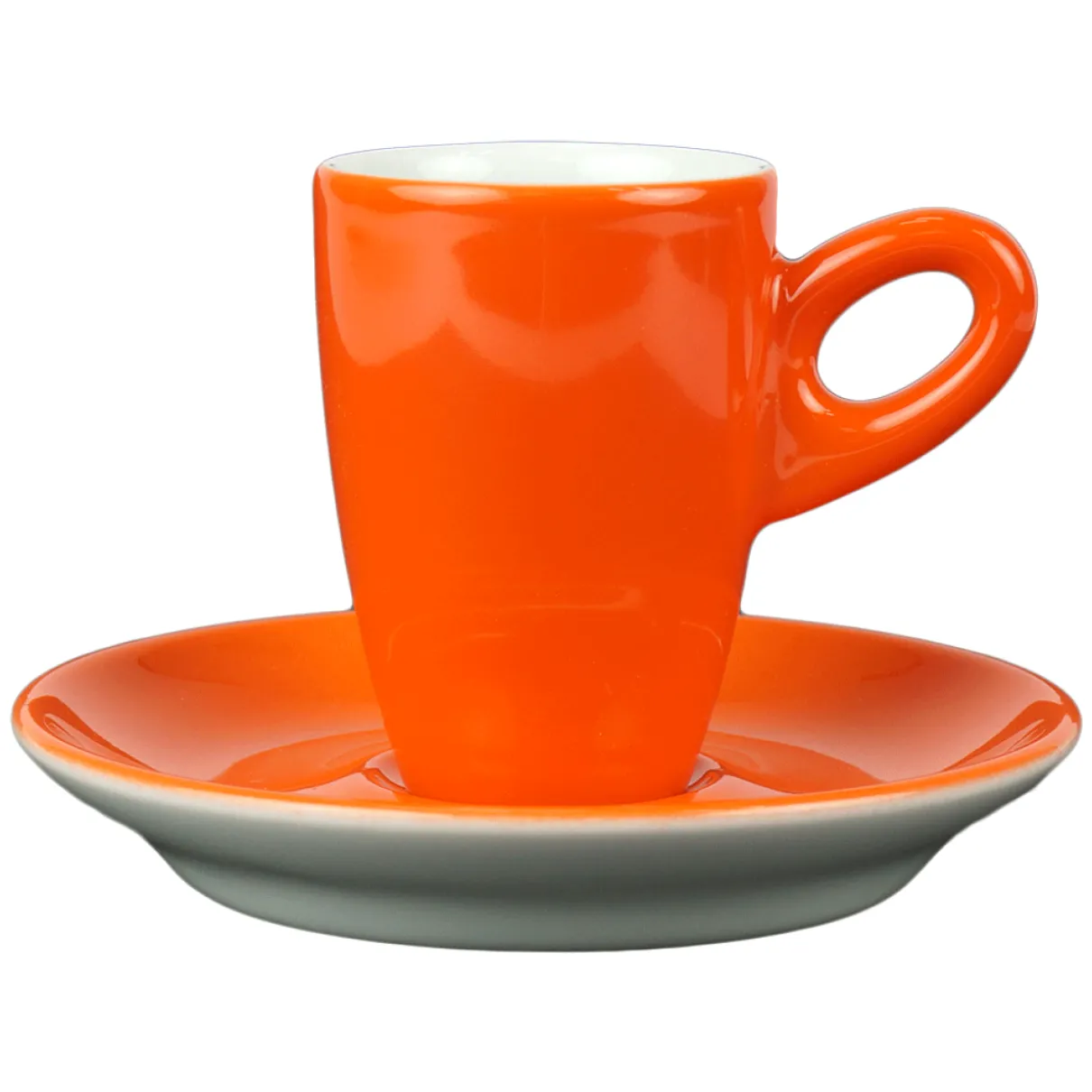 Walkure alta espressokopjes met schotel oranje