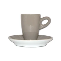 Walkure alta espressokopjes met schotel grijs