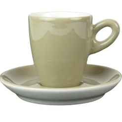 Walkure alta koffiekopjes met schotel grijs