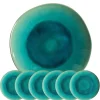6 x Costa Nova Riviera - Soepbord Azur - aardewerk - 25,5 cm