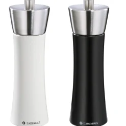 Zout- en pepermolen Zassenhaus Augsburg - 18cm - Zwart Wit - Set