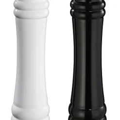 Zout- en pepermolen Zassenhaus Berlin - 30cm - Zwart en wit glans