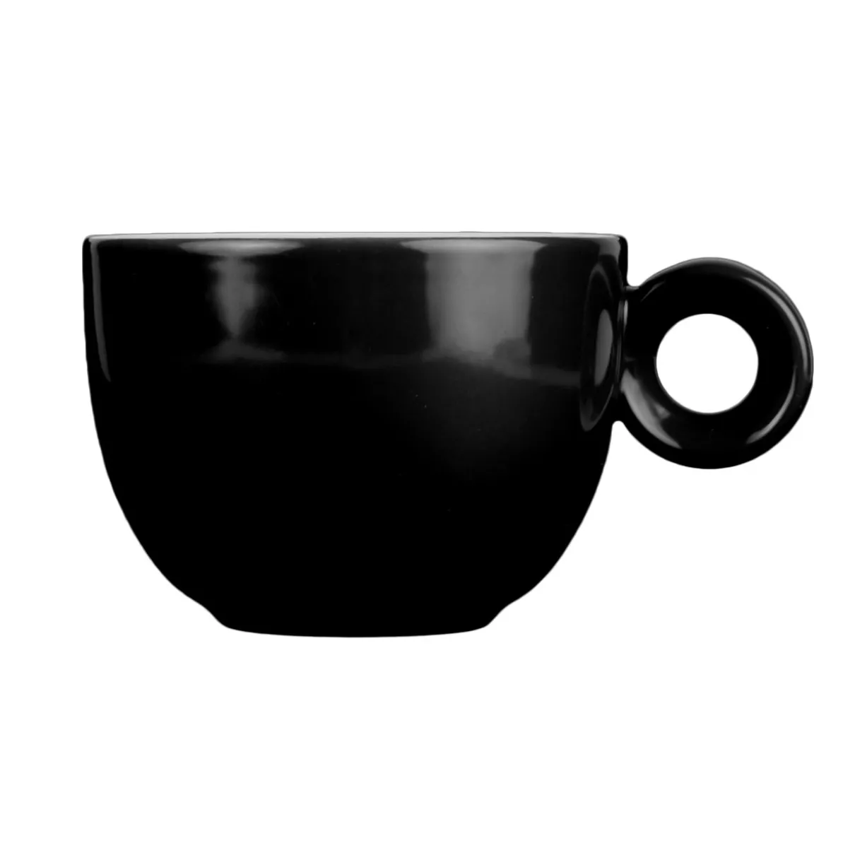 Zwart koffiekopje - 150ml - Mosterdman